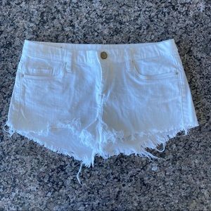 BLANK NYC White Jean Shorts